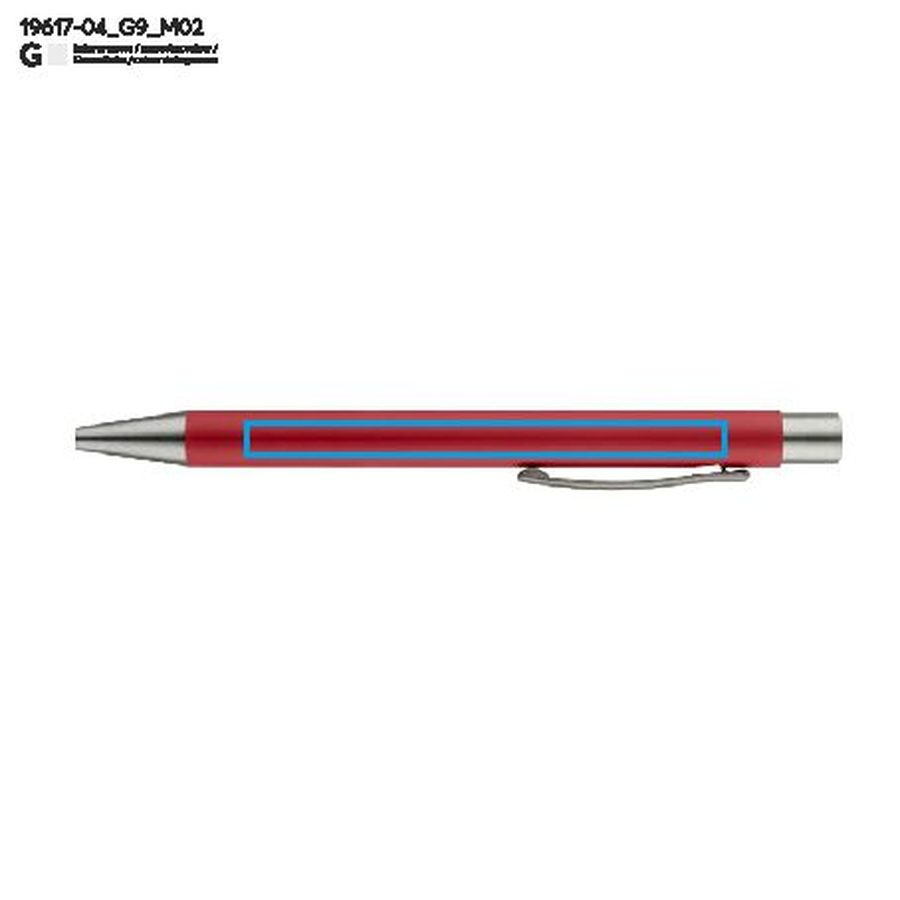 Stylo à bille GOMA: Zone de marquage arrière · Gravure laser