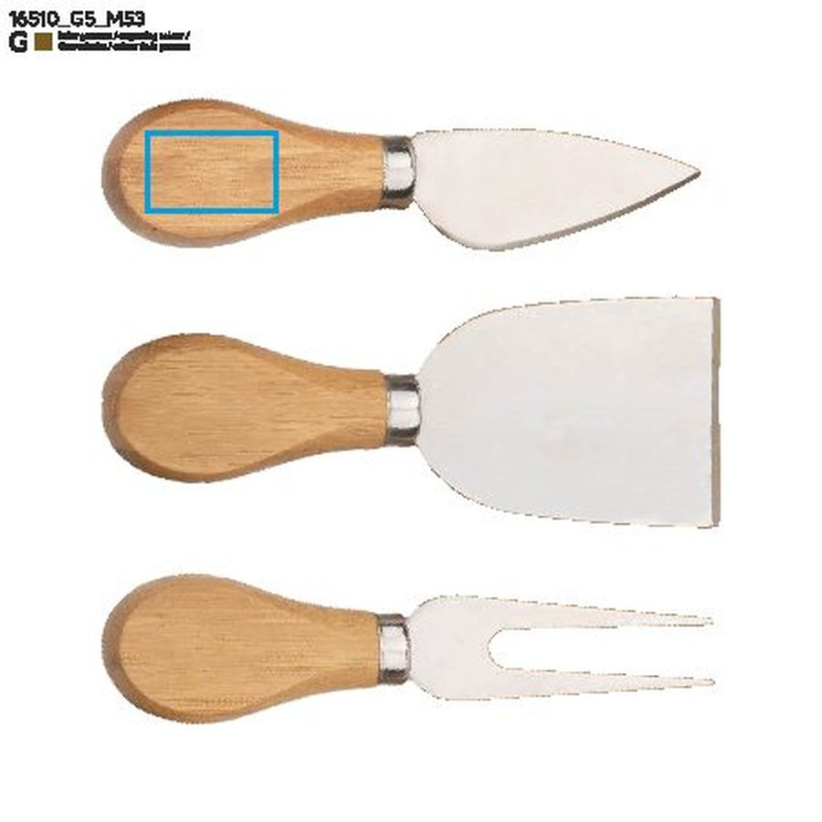 CHEDDAR – planche à fromage: Zone de marquage knife · Gravure laser