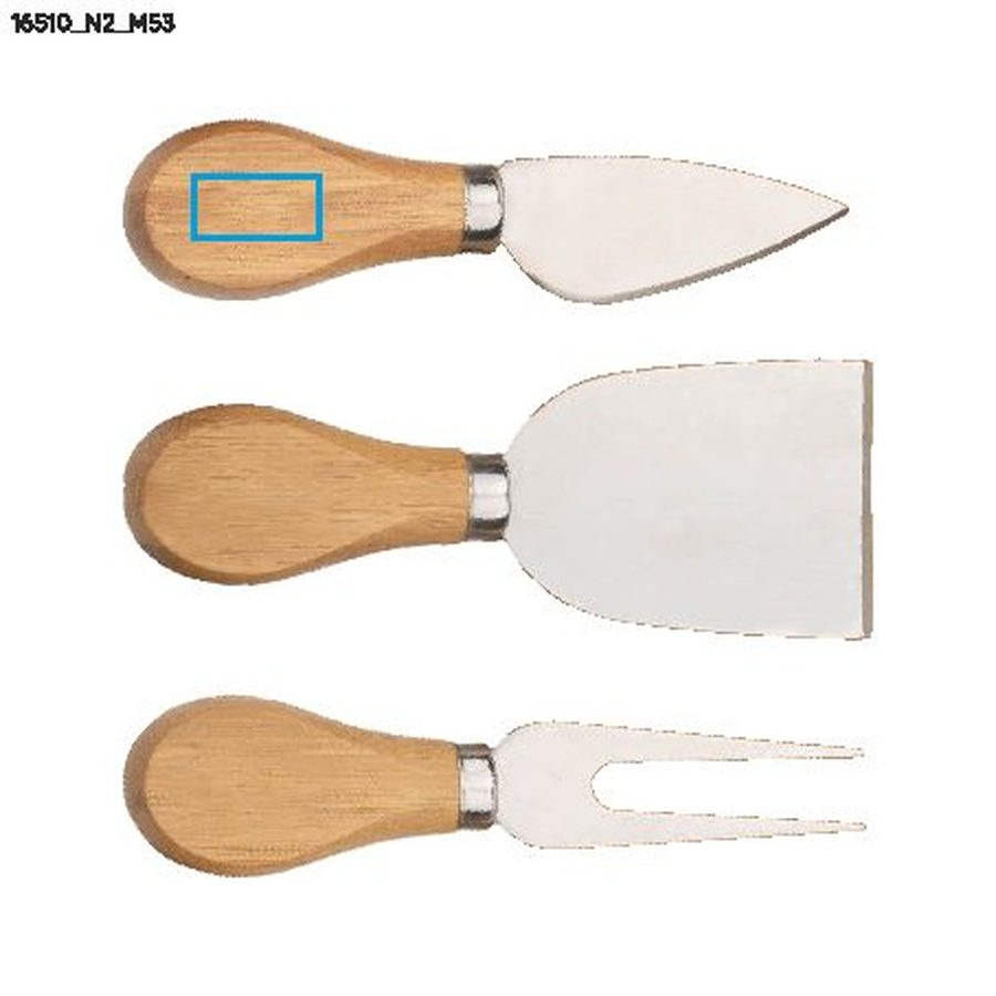 CHEDDAR – planche à fromage: Zone de marquage knife · Tampographie