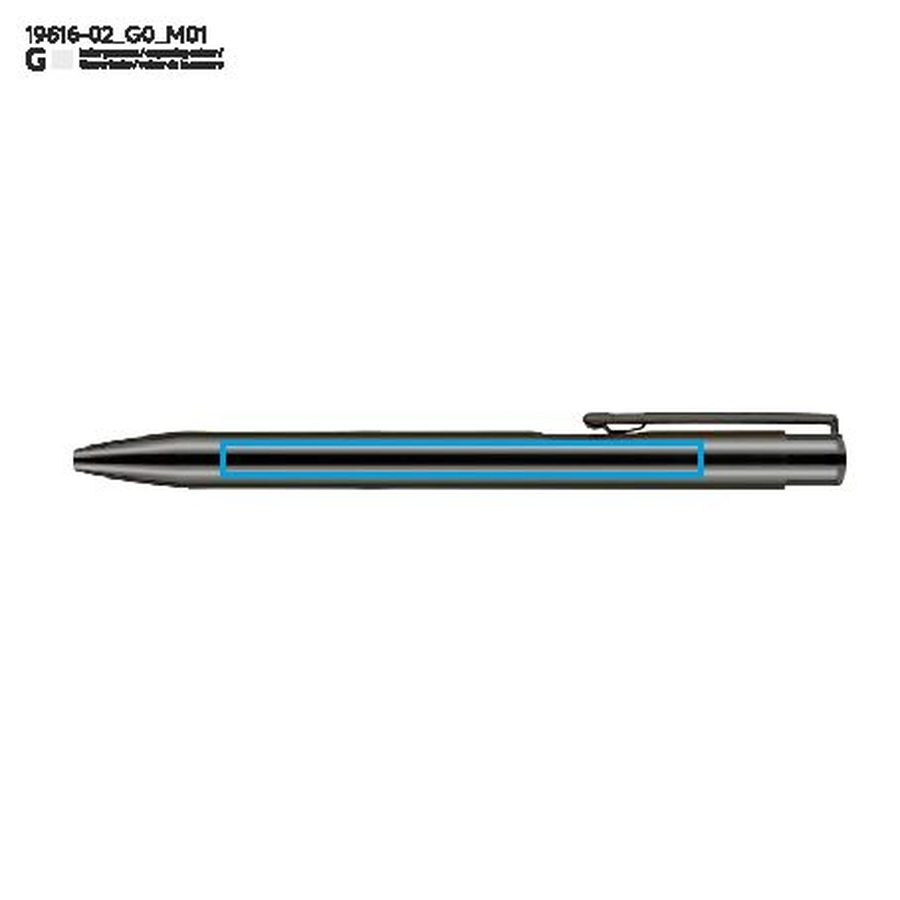Stylo à bille ARCHEE: Zone de marquage avant · Gravure laser