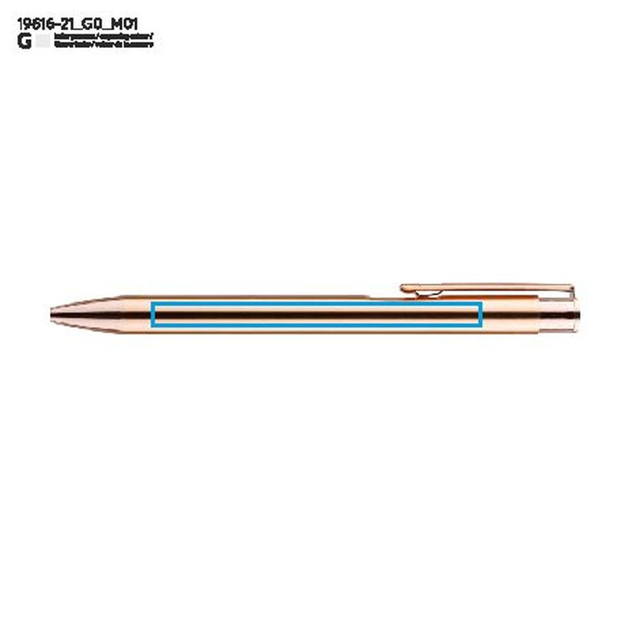 Stylo à bille ARCHEE: Zone de marquage avant · Gravure laser