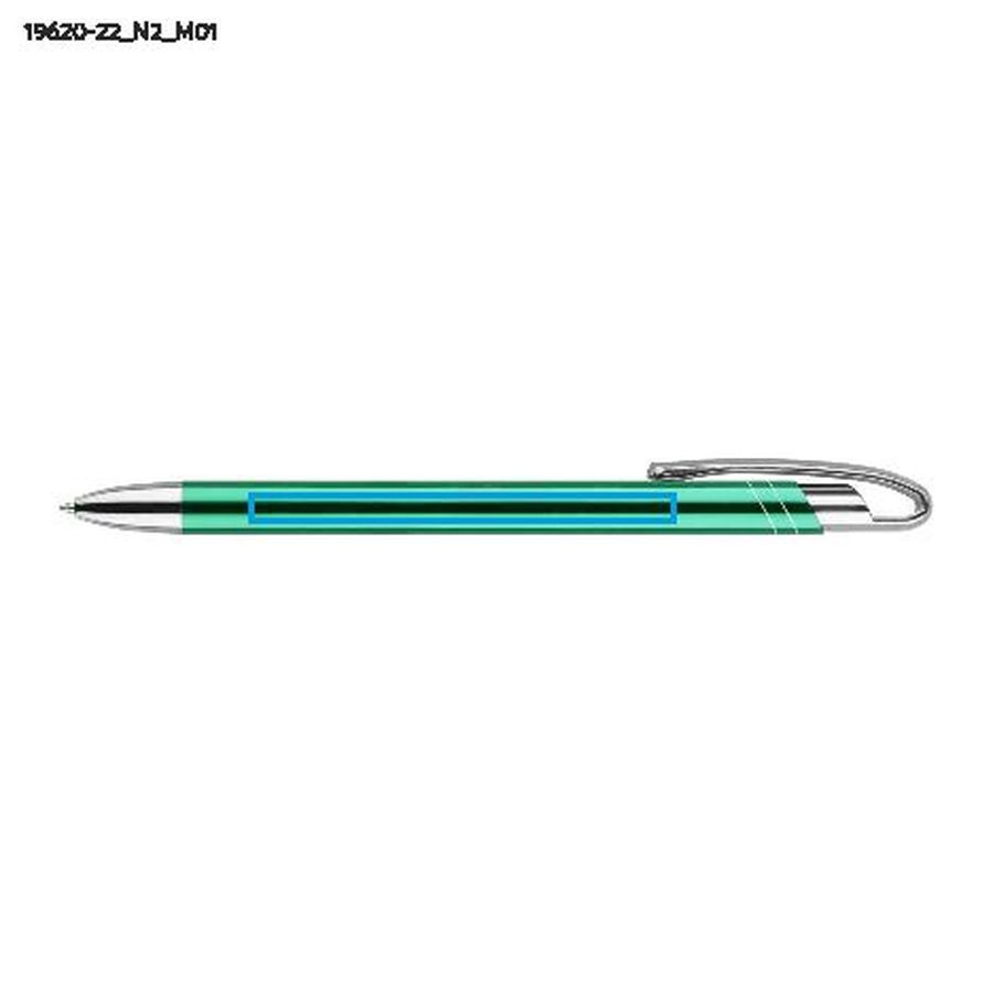 Stylo à bille AVALO: Zone de marquage avant · Tampographie