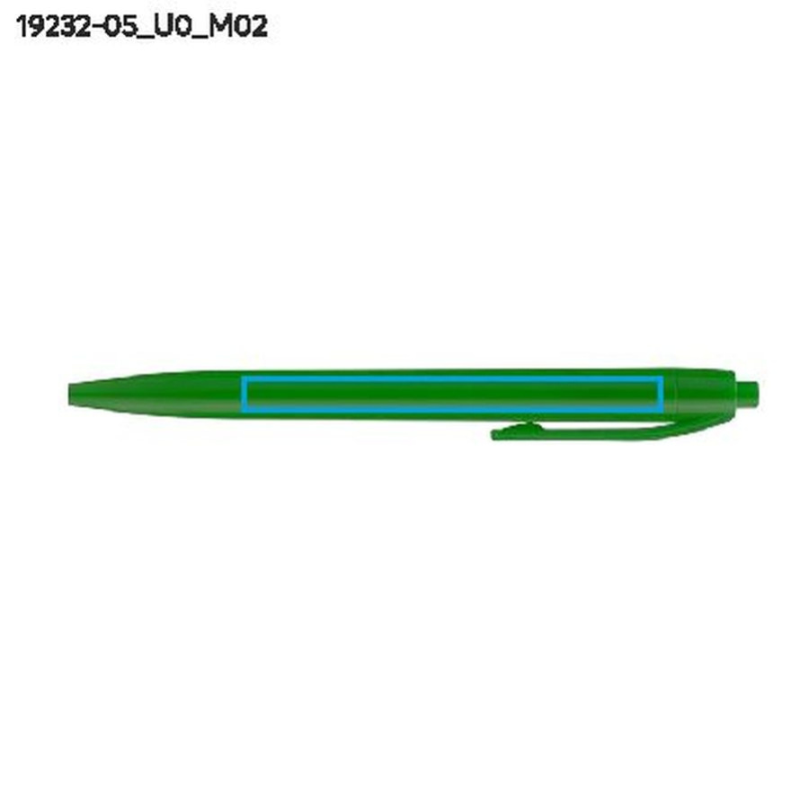 Stylo à bille BASIC: Zone de marquage arrière · Impression UV