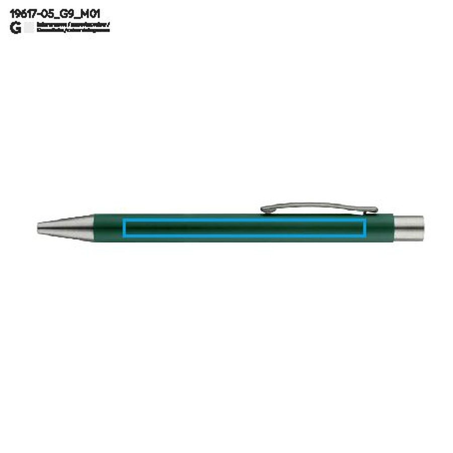 Stylo à bille GOMA: Zone de marquage avant · Gravure laser