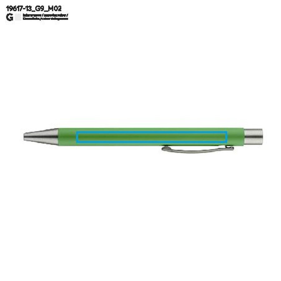 Stylo à bille GOMA: Zone de marquage arrière · Gravure laser