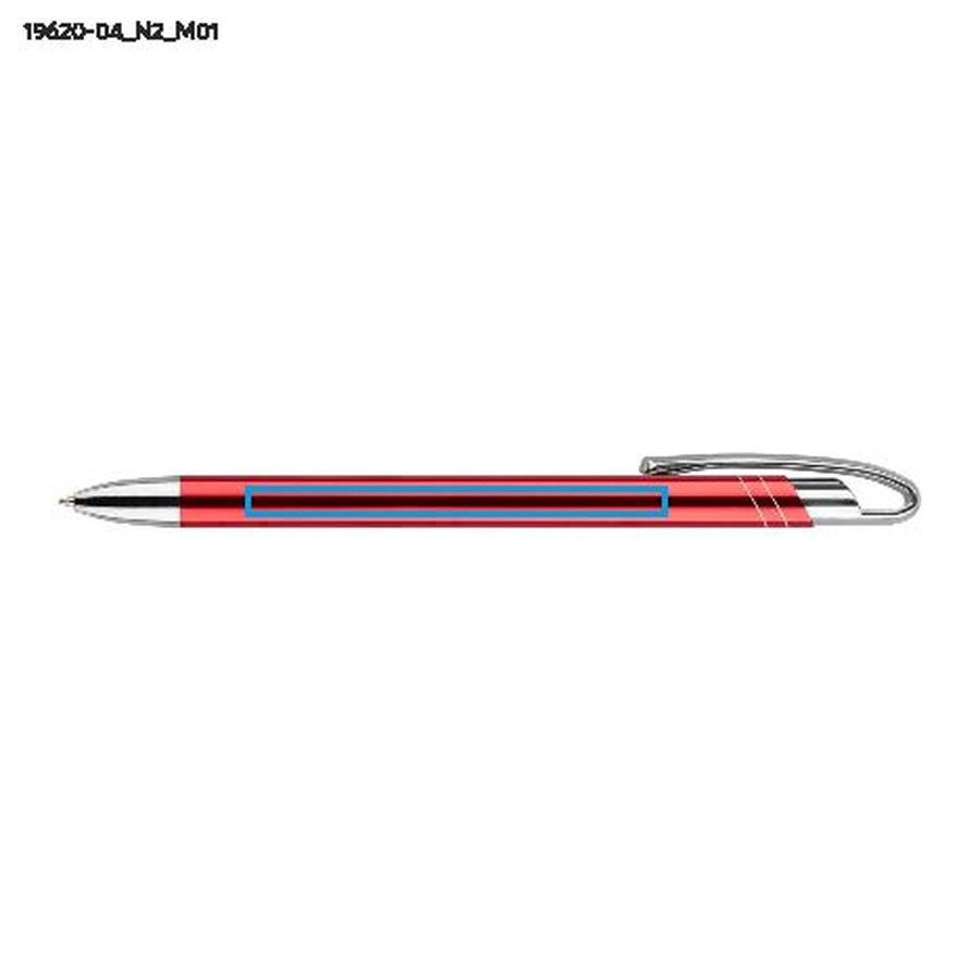 Stylo à bille AVALO: Zone de marquage avant · Tampographie