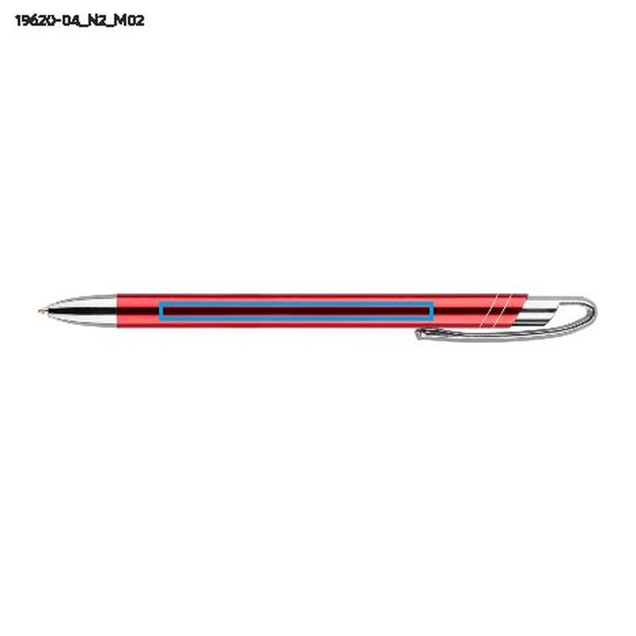 Stylo à bille AVALO: Zone de marquage arrière · Tampographie