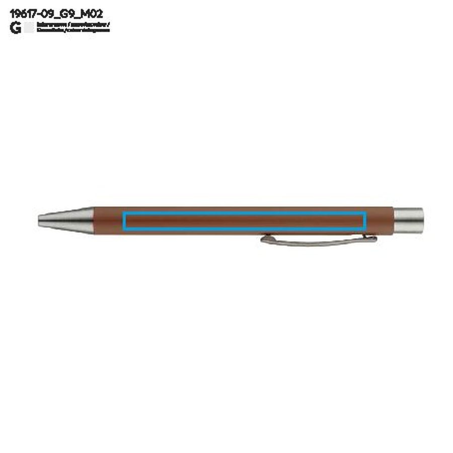 Stylo à bille GOMA: Zone de marquage arrière · Gravure laser