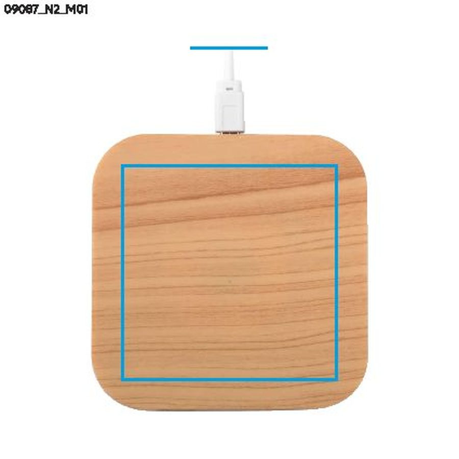 LINO – chargeur sans fil: Zone de marquage box · Tampographie