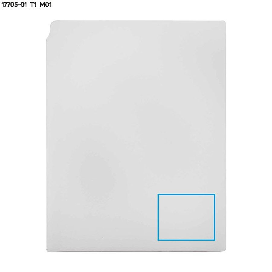 BELLIS – carnet A5: Zone de marquage avant · Marquage en creux