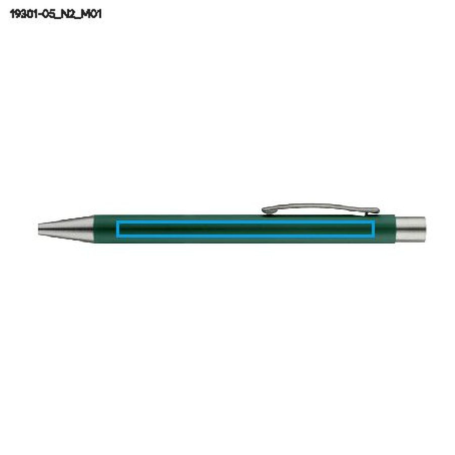 Шариковая ручка GOMA с чёрным стержнем: Print area front · Pad printing