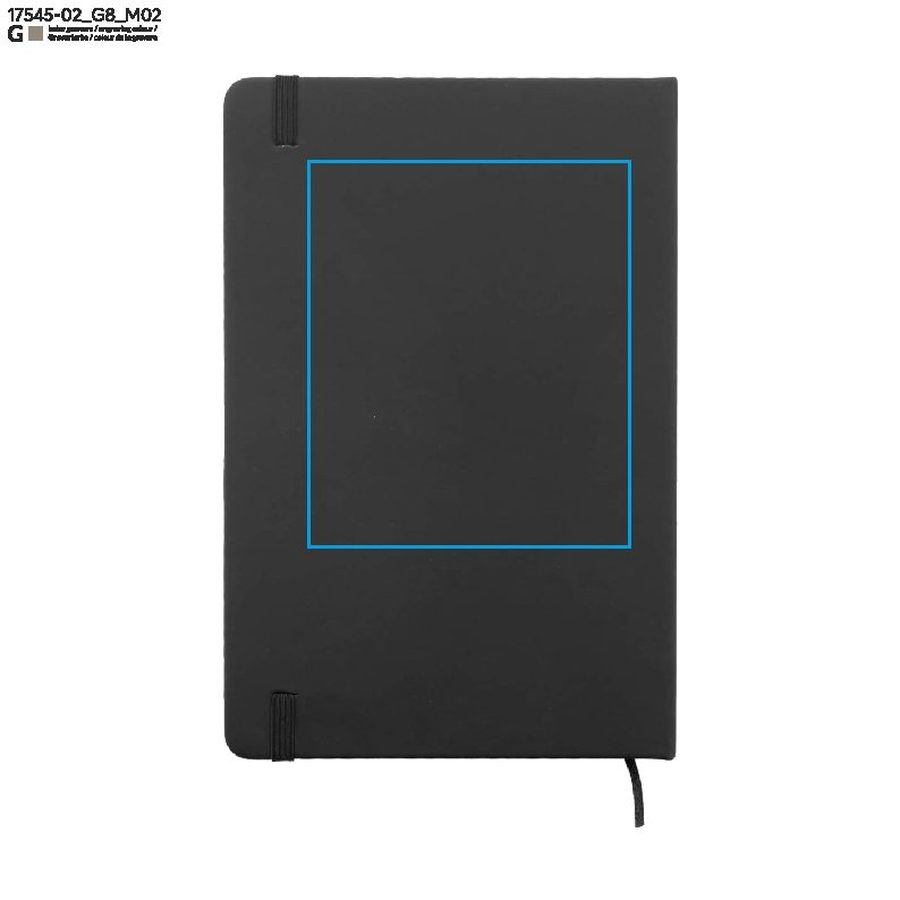 VITAL – carnet A5: Zone de marquage arrière · Gravure laser
