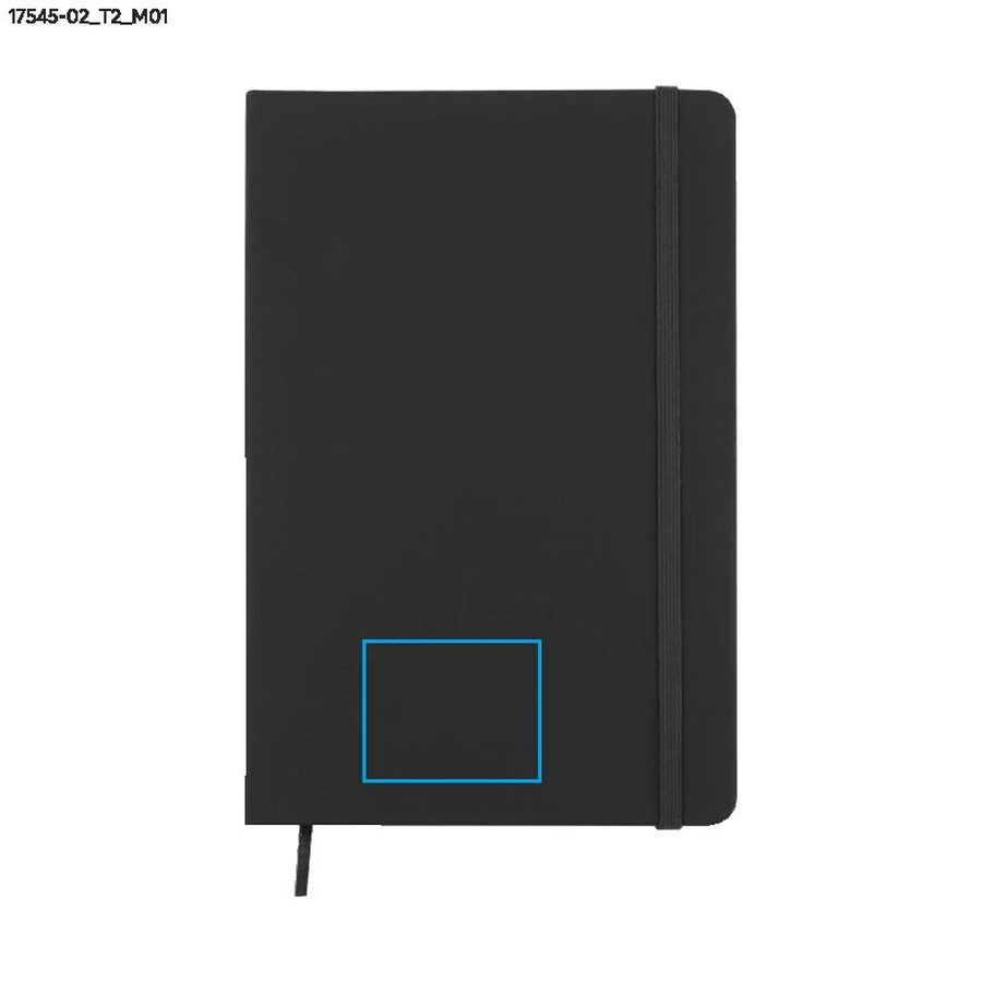 VITAL – carnet A5: Zone de marquage avant · Marquage en creux