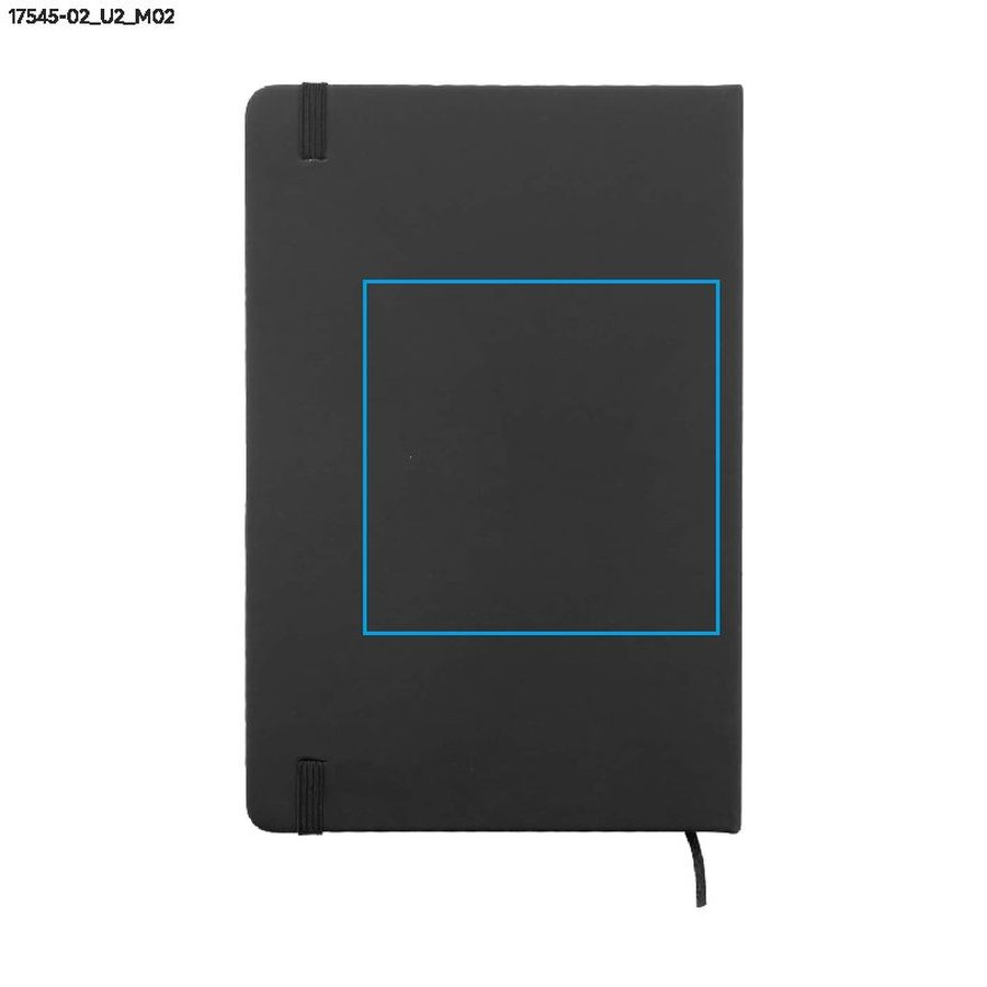 VITAL – carnet A5: Zone de marquage arrière · Impression UV