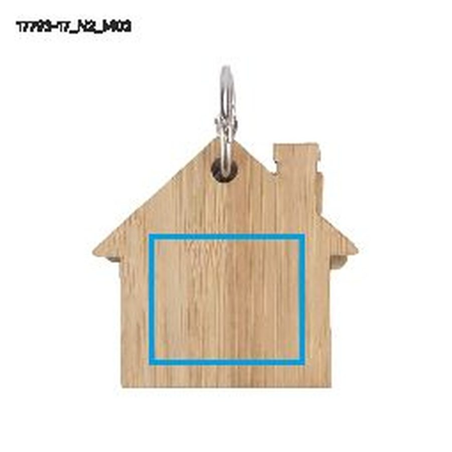 HOMA – notes adhésives avec porte-clés: Zone de marquage arrière · Tampographie