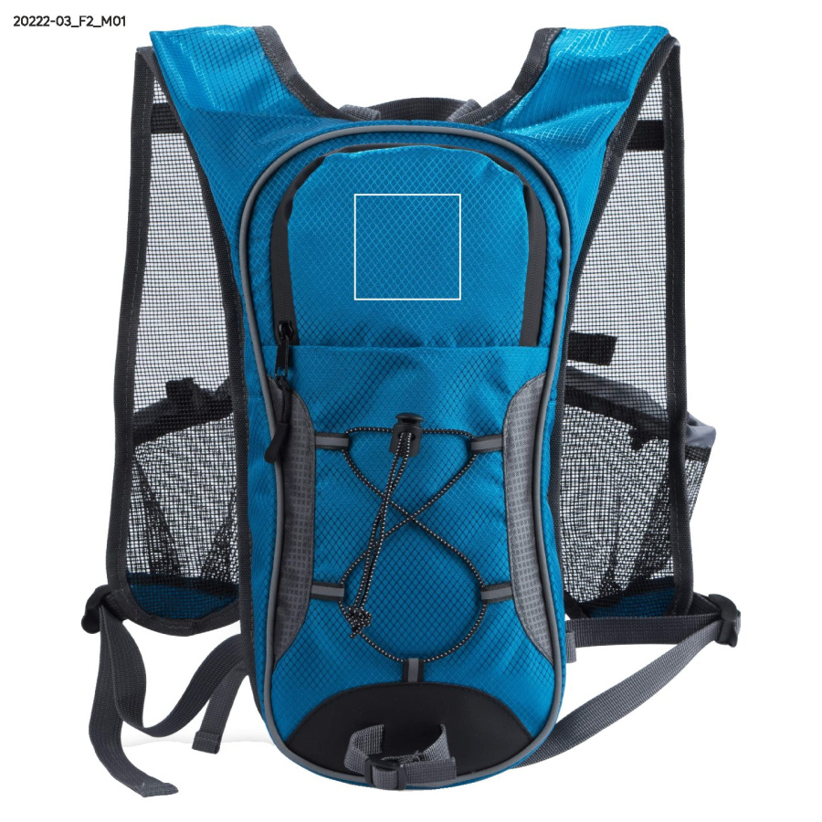 RIDE – sac à dos de vélo: Zone de marquage avant · Transfert sérigraphique