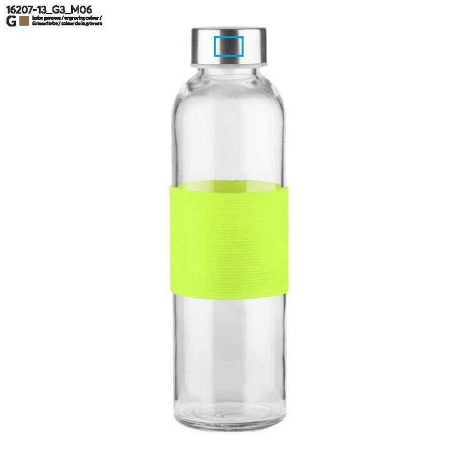 GLASSI – bouteille en verre 510 ml: Zone de marquage side · Gravure laser