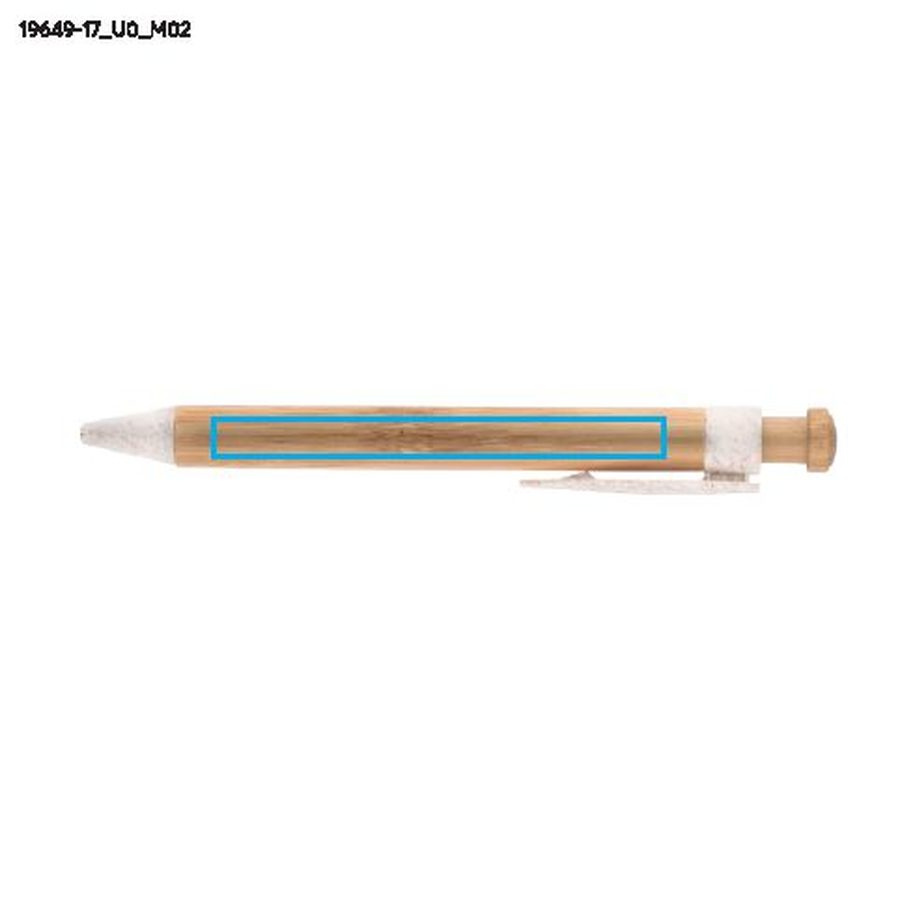 Stylo à bille FOLL: Zone de marquage arrière · Impression UV