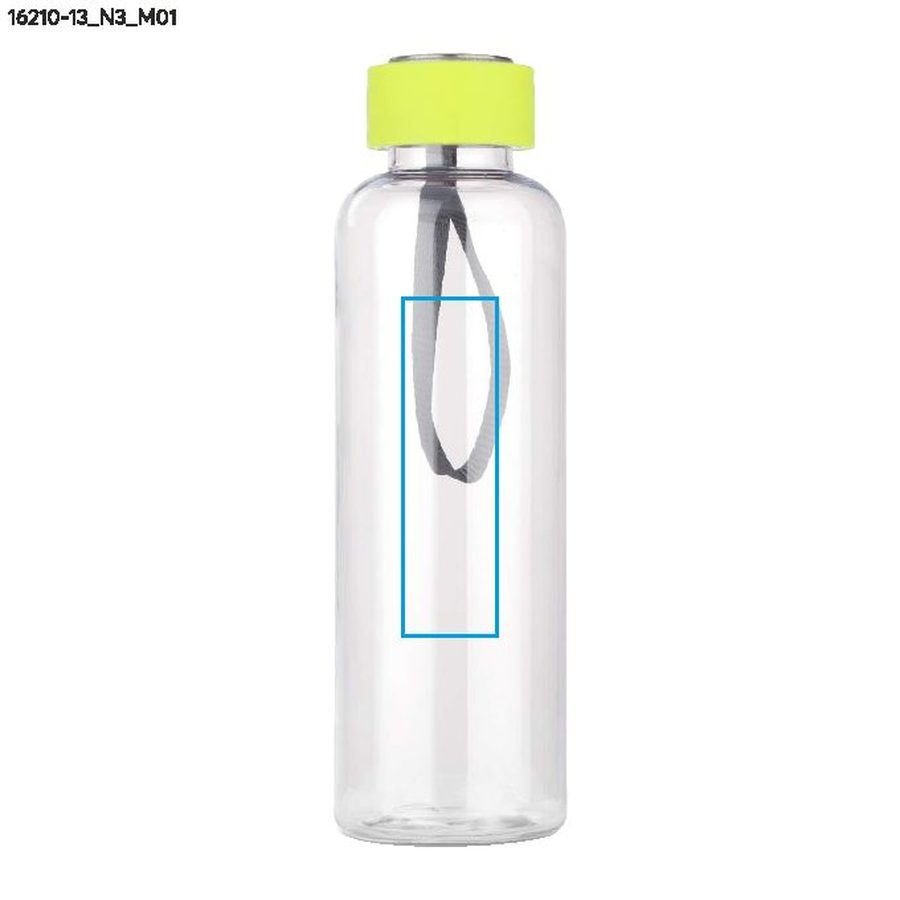 CLEAR – gourde 500 ml: Zone de marquage avant · Tampographie