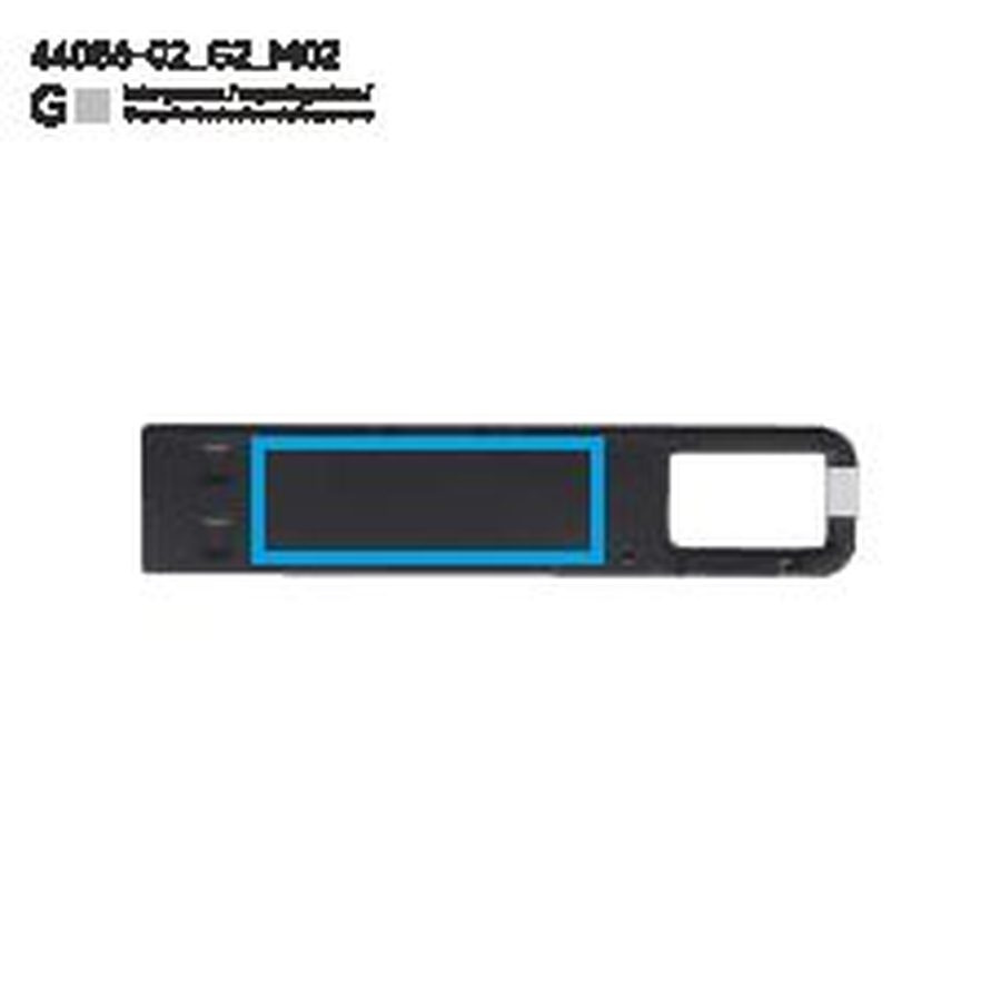 TORINO – clé USB 16 Go: Zone de marquage arrière · Gravure laser