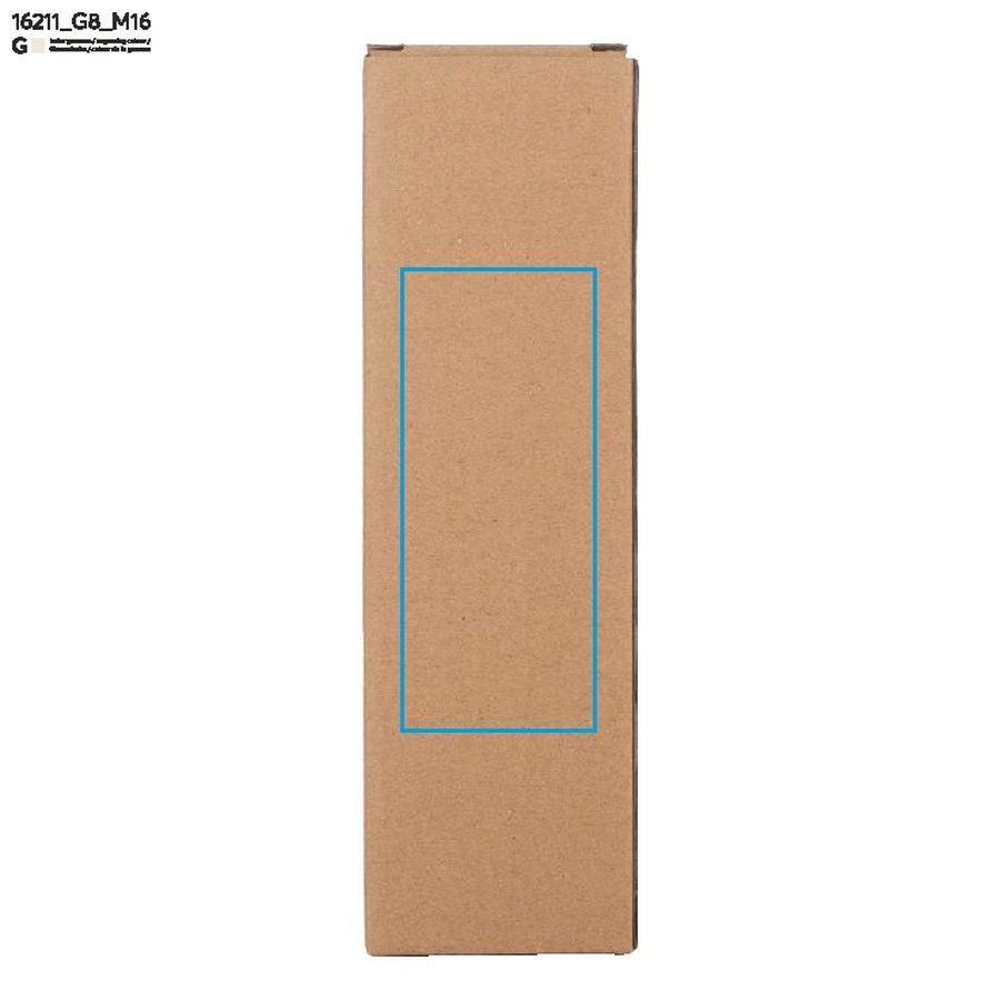 VIDO – bouteille en verre 560 ml: Zone de marquage box · Gravure laser