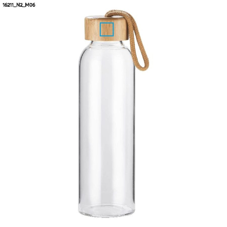 VIDO – bouteille en verre 560 ml: Zone de marquage side · Tampographie