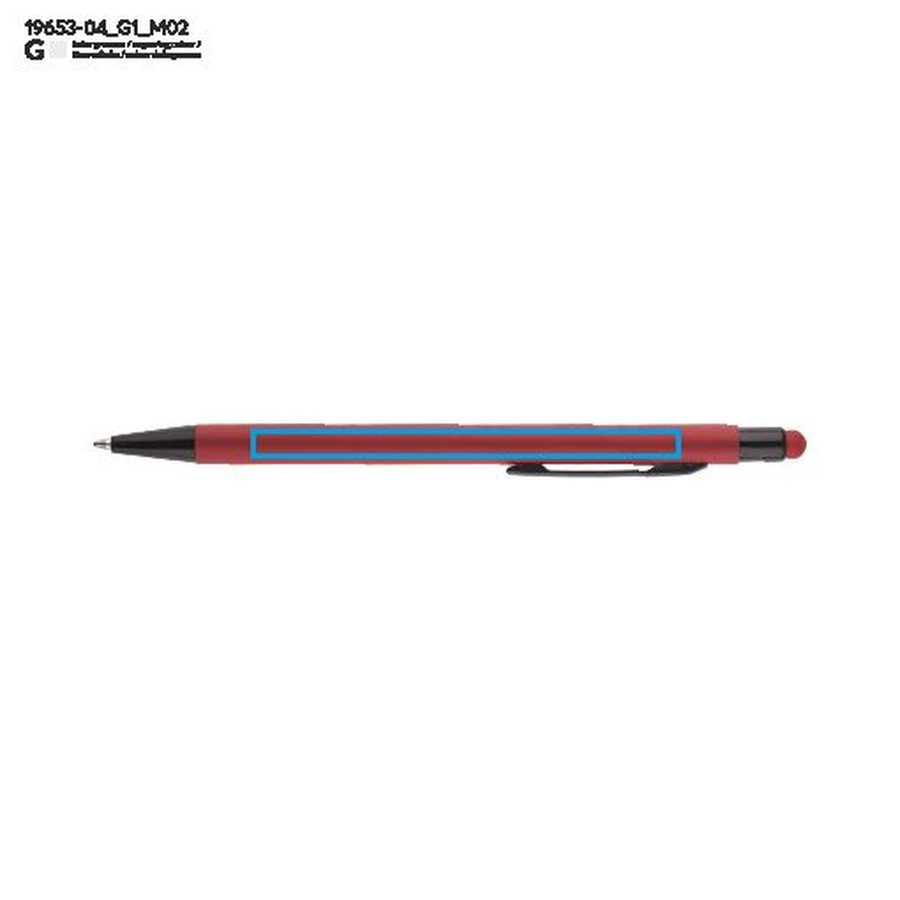 PRIM – stylo tactile: Zone de marquage arrière · Gravure laser