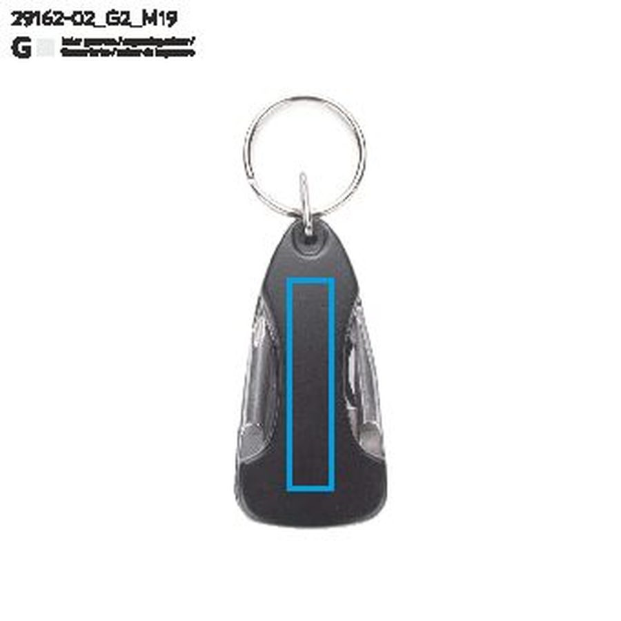 Ensemble cadeau TOOL: Zone de marquage — Porte-clés — Avant · Gravure laser