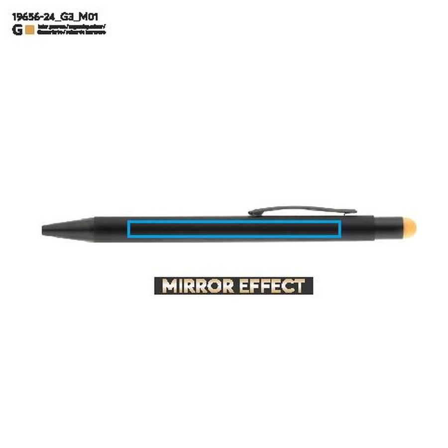 Stylo tactile NIRO: Zone de marquage avant · Gravure laser