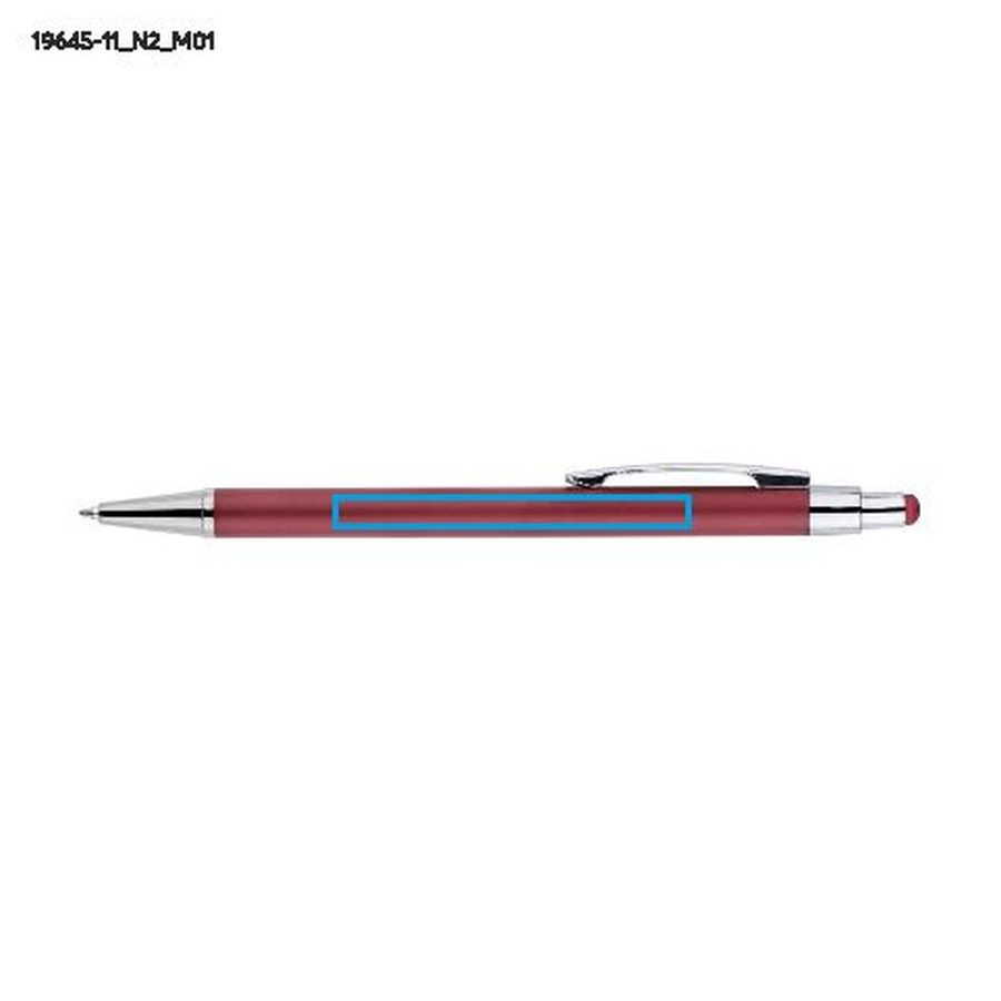 Stylo tactile DAWEI: Zone de marquage avant · Tampographie