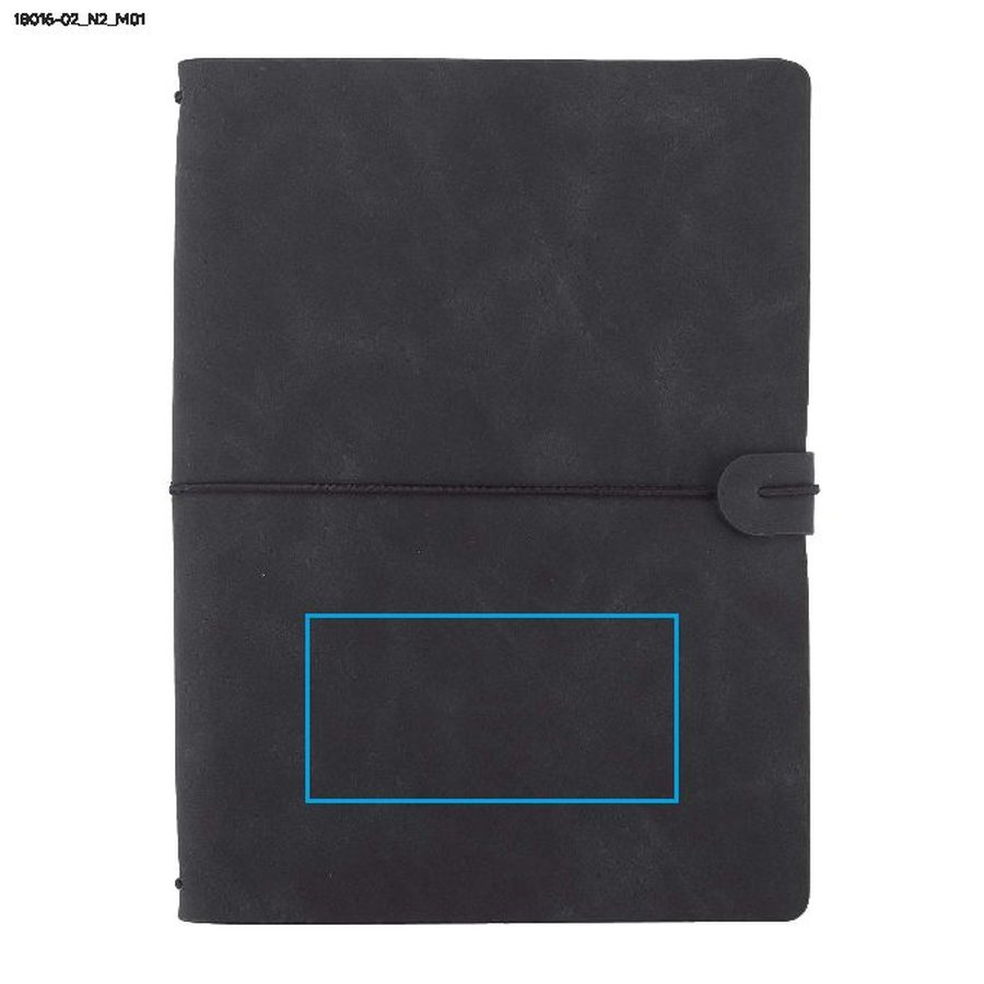 RETRO LITE – carnet A5: Zone de marquage avant · Tampographie