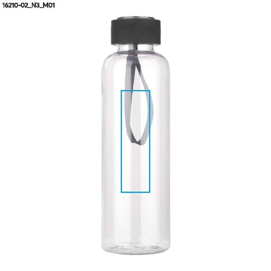 CLEAR – gourde 500 ml: Zone de marquage avant · Tampographie