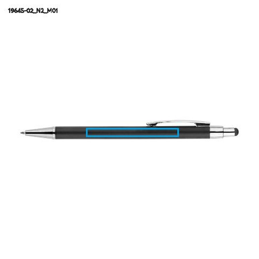 Stylo tactile DAWEI: Zone de marquage avant · Tampographie