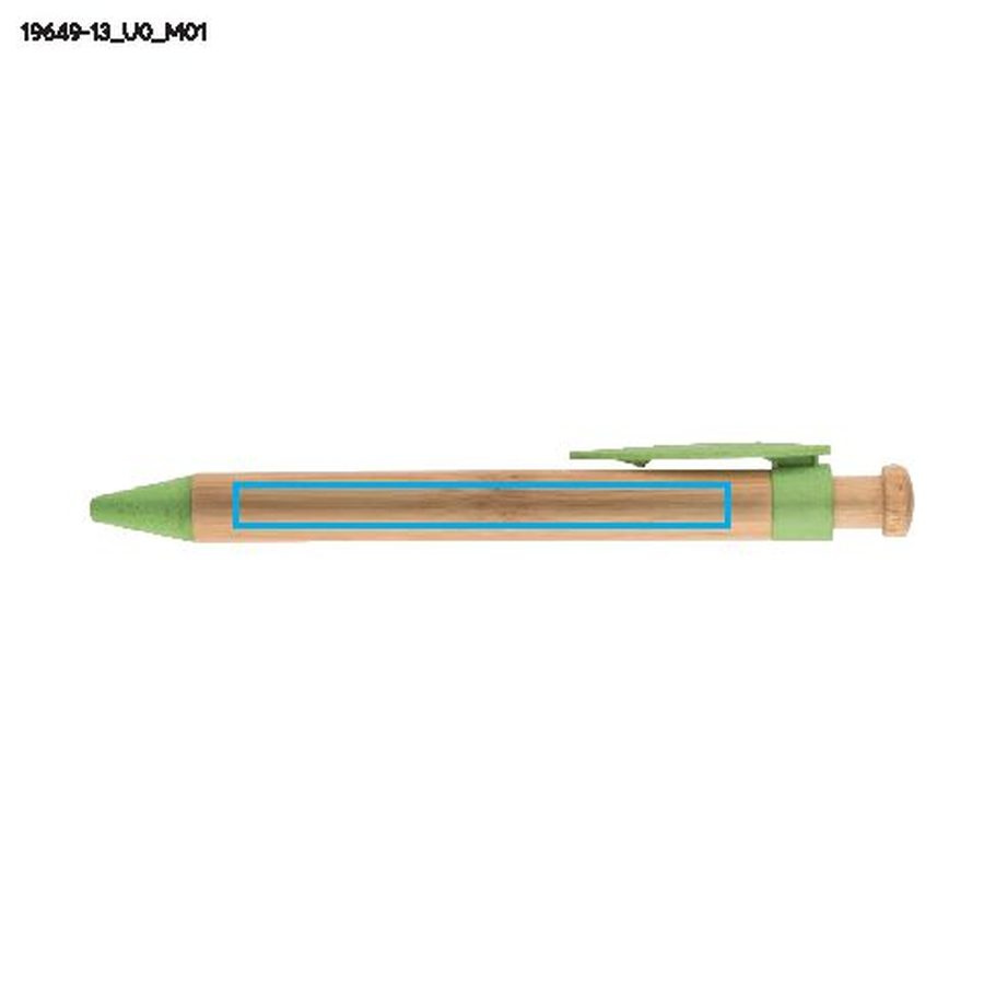 Stylo à bille FOLL: Zone de marquage avant · Impression UV