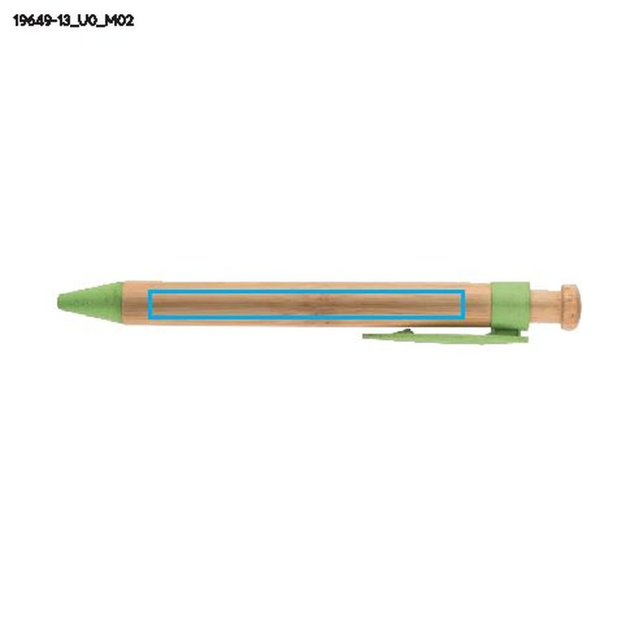 Stylo à bille FOLL: Zone de marquage arrière · Impression UV