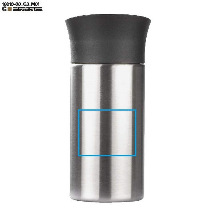 EDDY – mug de voyage 300 ml: Zone de marquage avant · Gravure laser