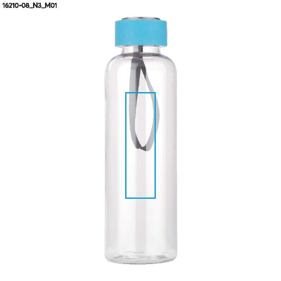 CLEAR – gourde 500 ml: Zone de marquage avant · Tampographie