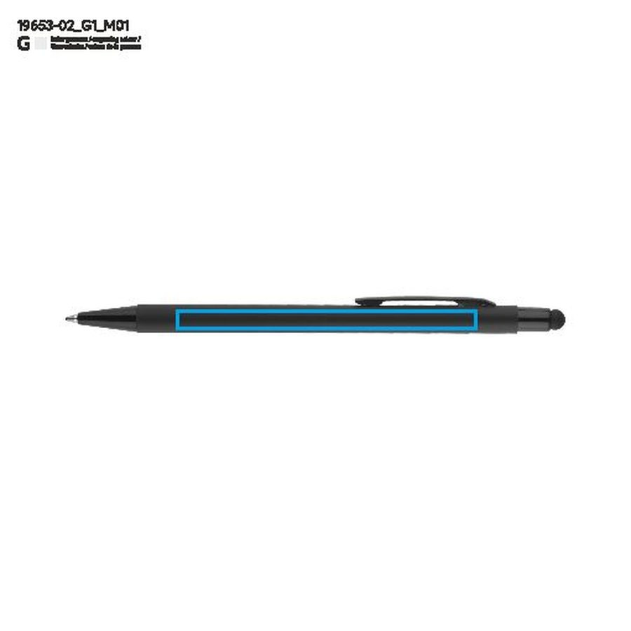 PRIM – stylo tactile: Zone de marquage avant · Gravure laser
