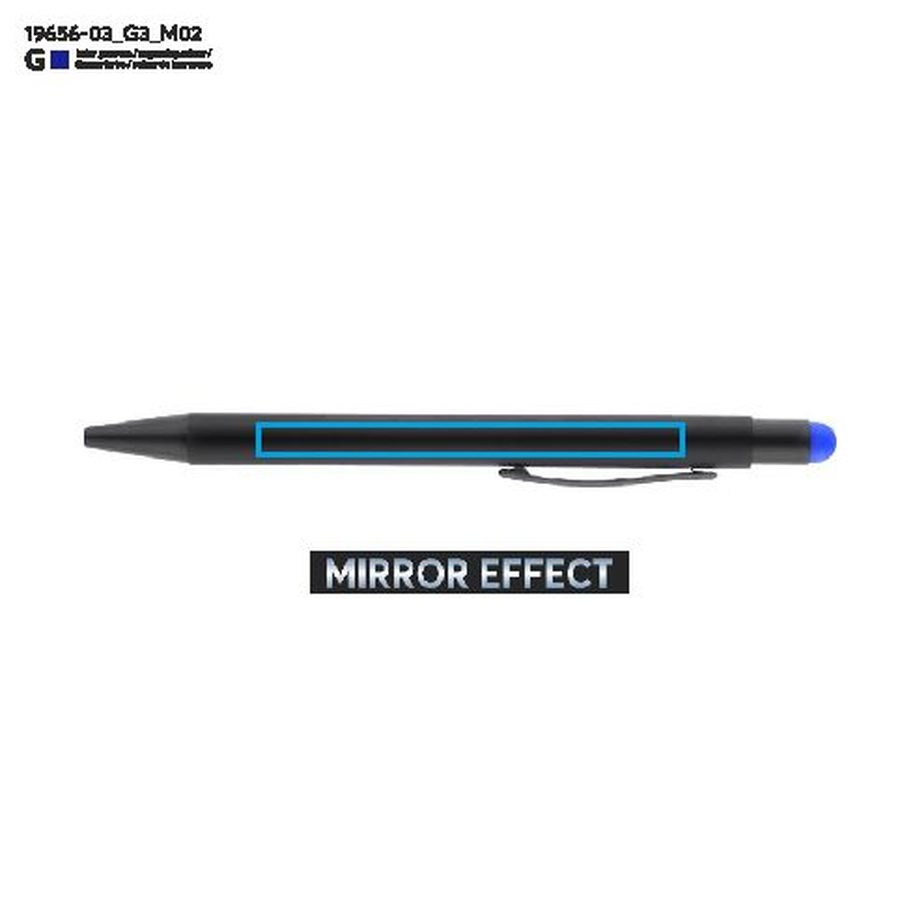 Stylo tactile NIRO: Zone de marquage arrière · Gravure laser