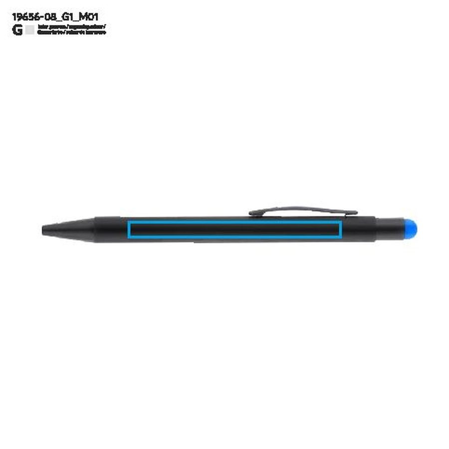 Stylo tactile NIRO: Zone de marquage avant · Gravure laser