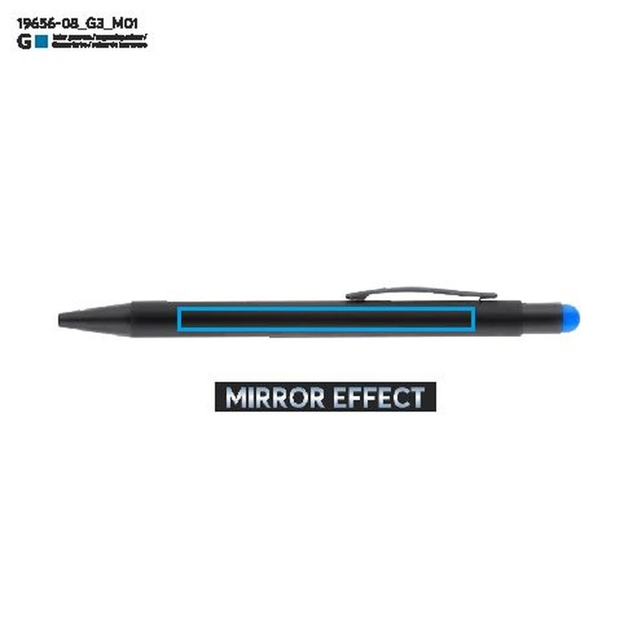 Stylo tactile NIRO: Zone de marquage avant · Gravure laser