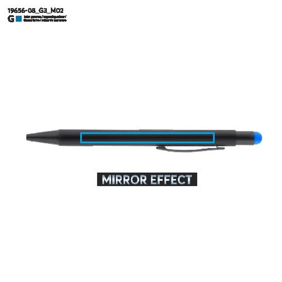 Stylo tactile NIRO: Zone de marquage arrière · Gravure laser