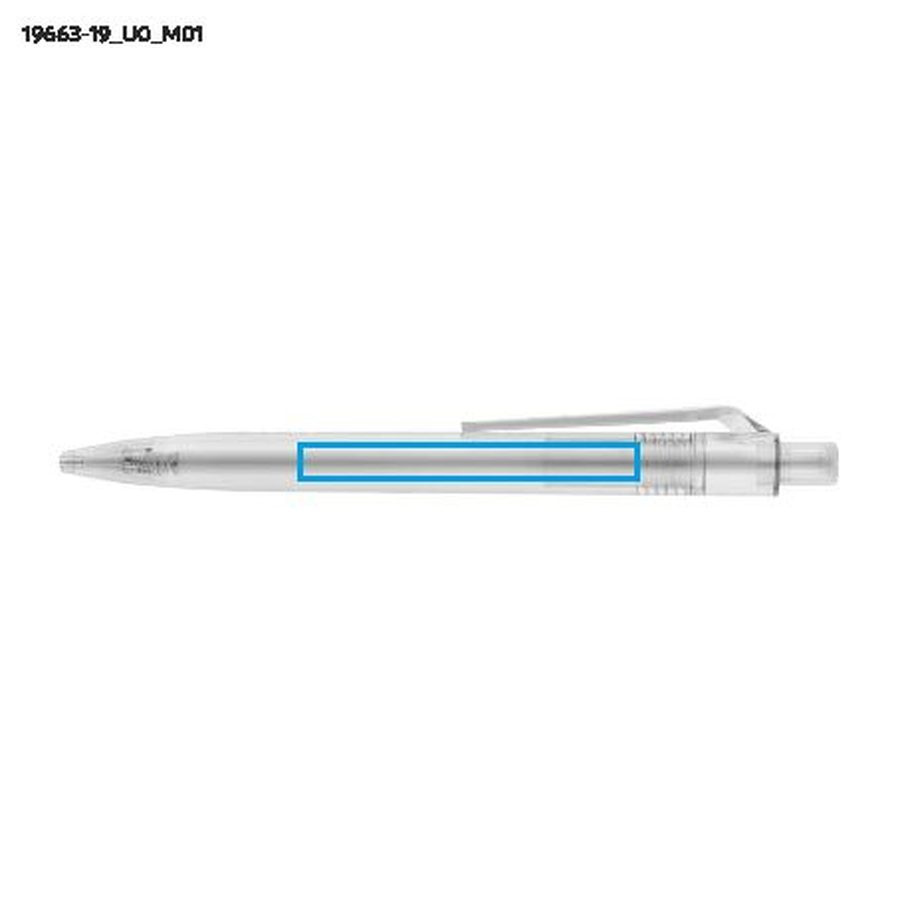 Stylo à bille ERPET: Zone de marquage avant · Impression UV