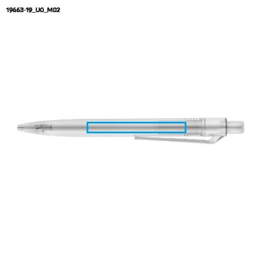 Stylo à bille ERPET: Zone de marquage arrière · Impression UV
