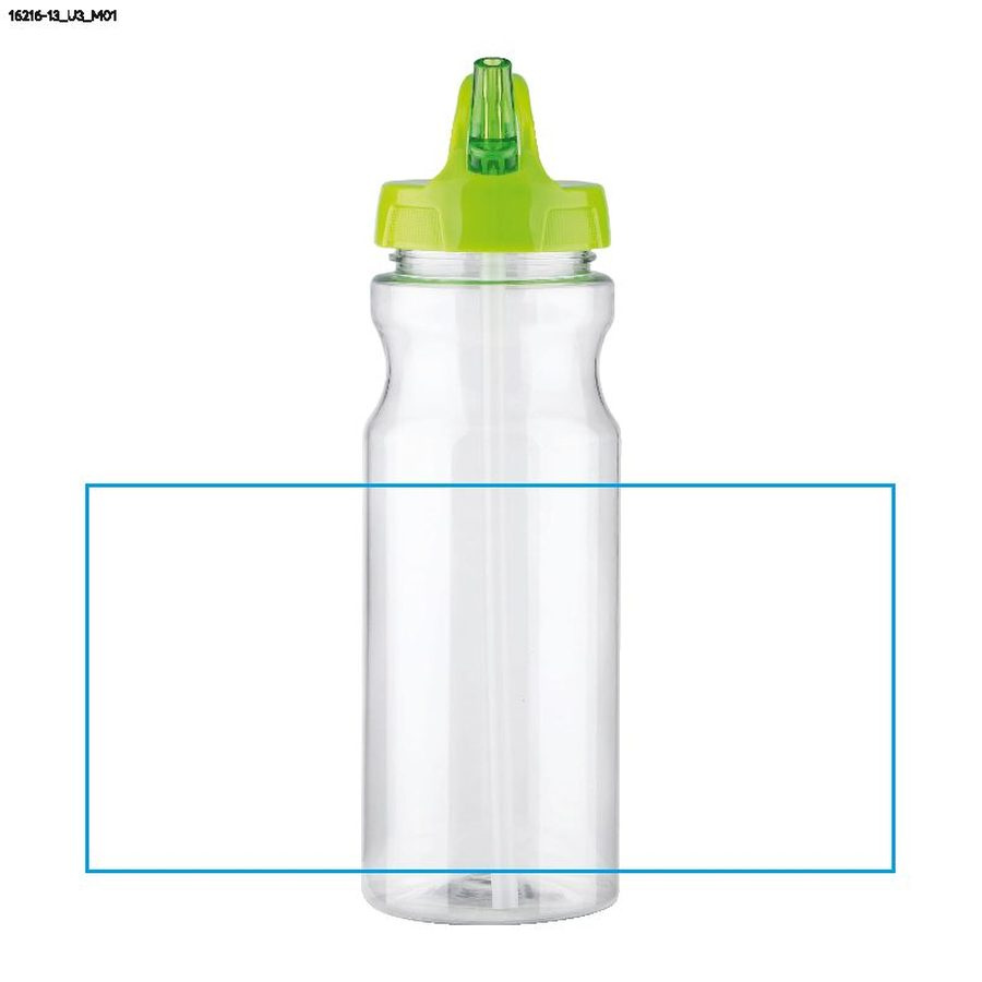 TRANCE – gourde à paille 700 ml: Zone de marquage avant · Impression UV
