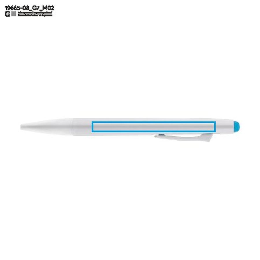 MAZZI – stylo-bille effaçable: Zone de marquage arrière · Gravure laser