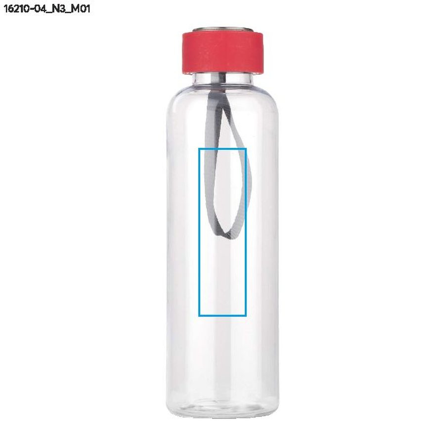 CLEAR – gourde 500 ml: Zone de marquage avant · Tampographie