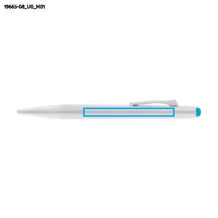 MAZZI – stylo-bille effaçable: Zone de marquage avant · Impression UV