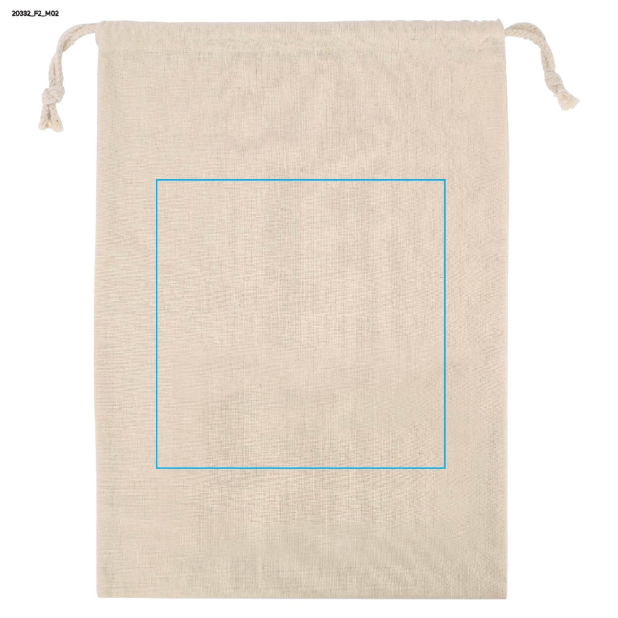 JUL – sac à pain en coton: Zone de marquage arrière · Transfert sérigraphique