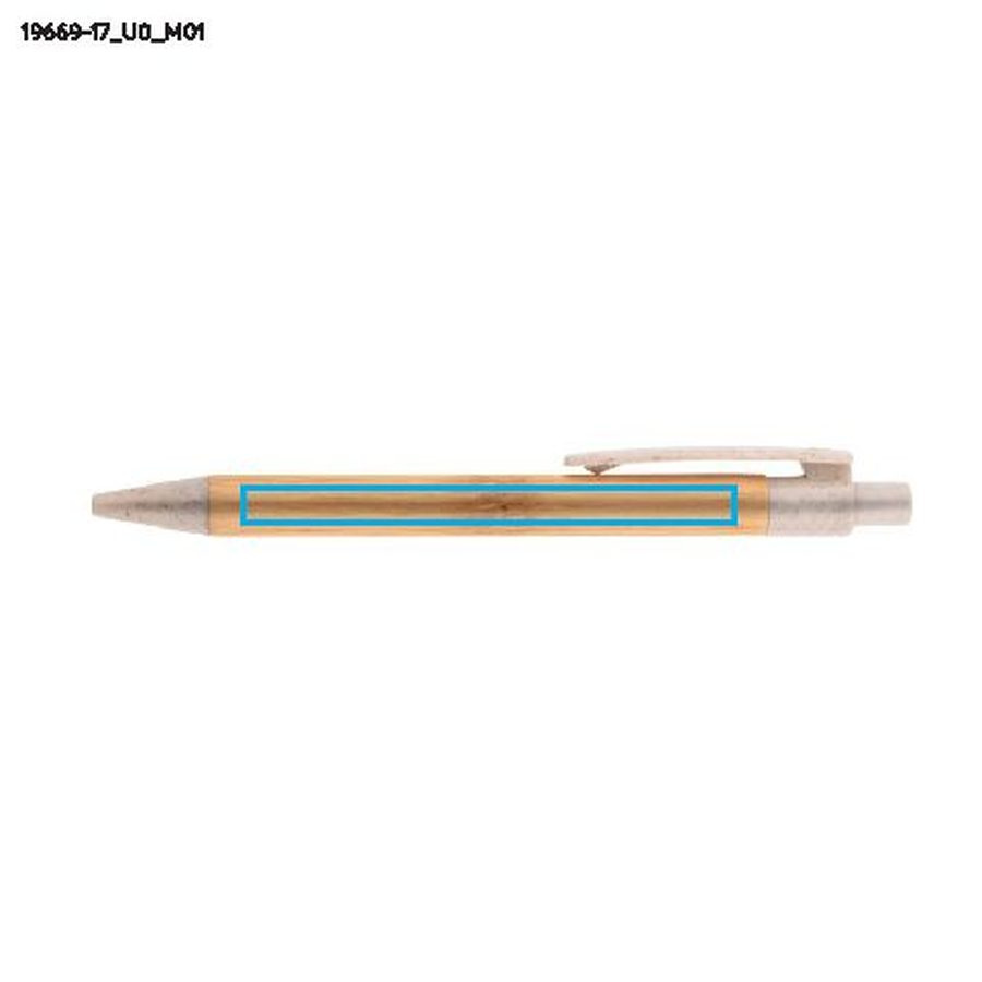 Stylo à bille BAMMO: Zone de marquage avant · Impression UV